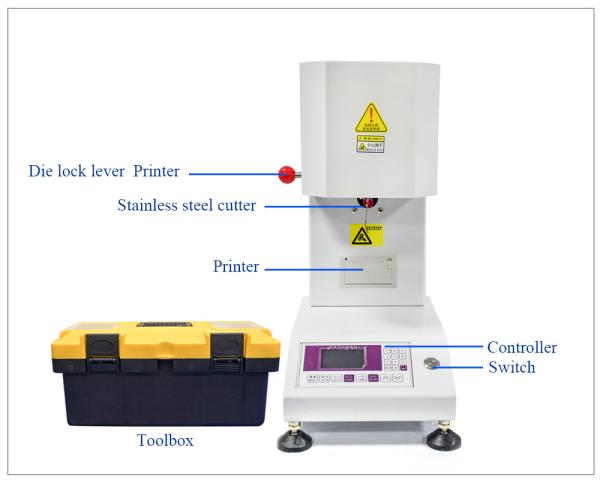 PP Polypropylene Plastic Testing Equipment Melt Flow Index Tester Instruments