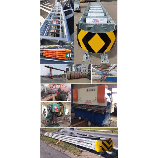 Galvanized Powder Coated Anti Corrosion Highway Crash Cushions Barrier Guardrail