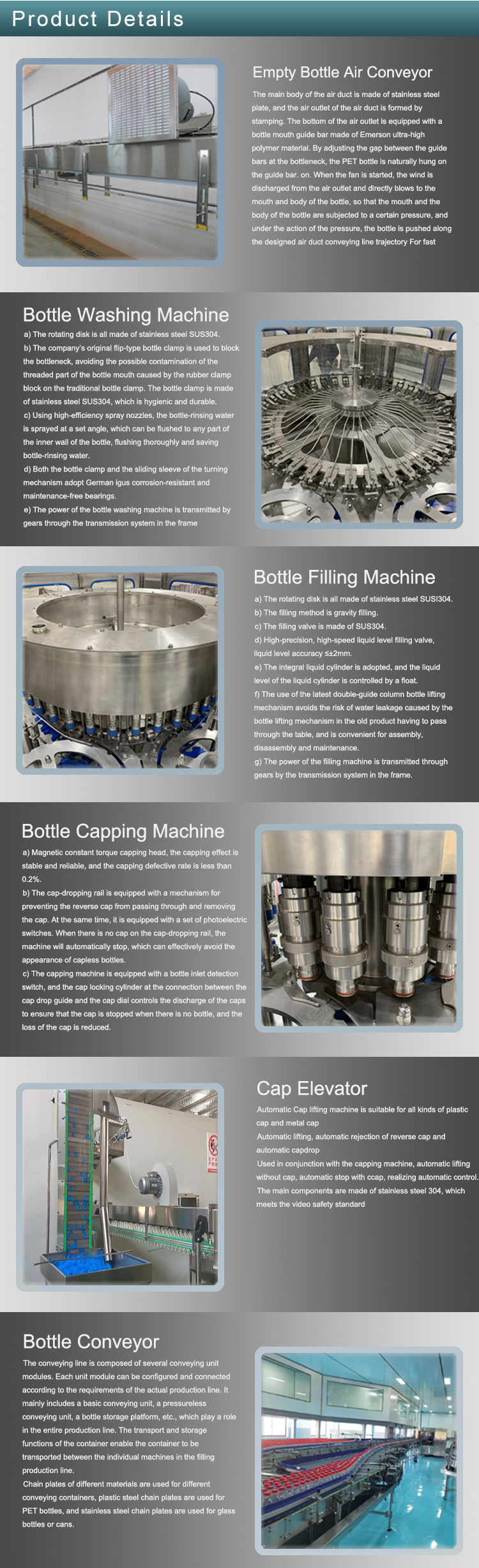 PLC ISO 20000bph Mineral Water Filling Machine Stainless Steel 2000ml