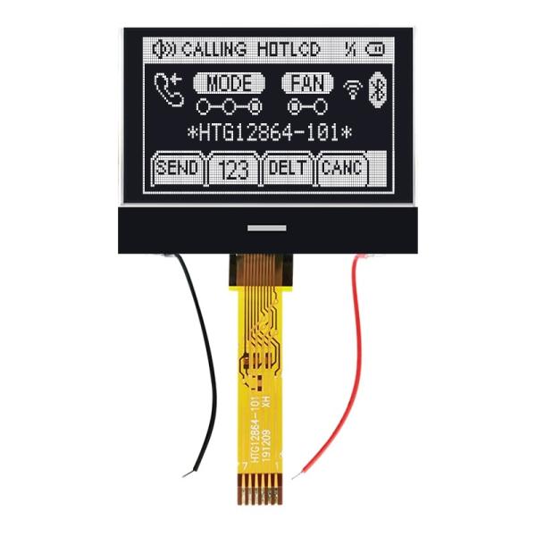 128X64 LCD COG Display , UC1601S Graphic LCD Module HTG12864-101