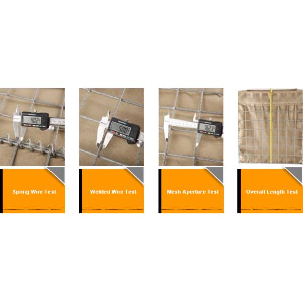 Impregnable Hesco Sand Barrier Galvanized Military Fortification