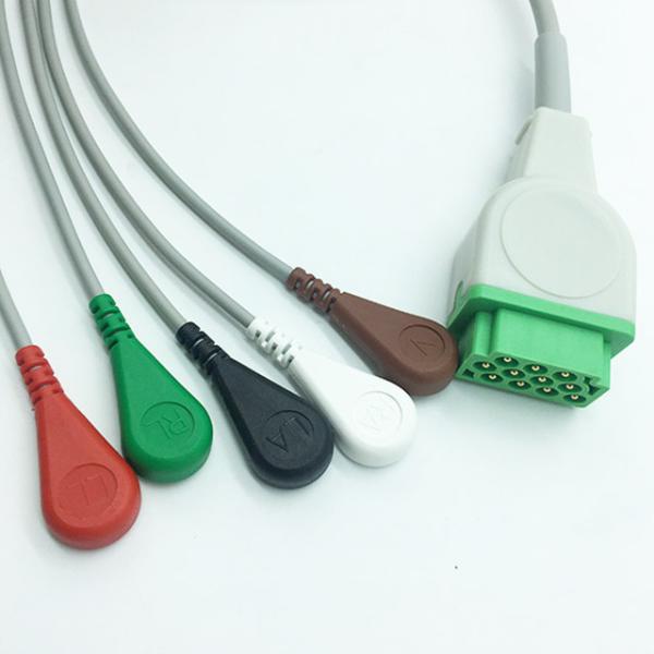 GE Marqutte ECG Cables And Leadwires / Clip High Performance TPU Material