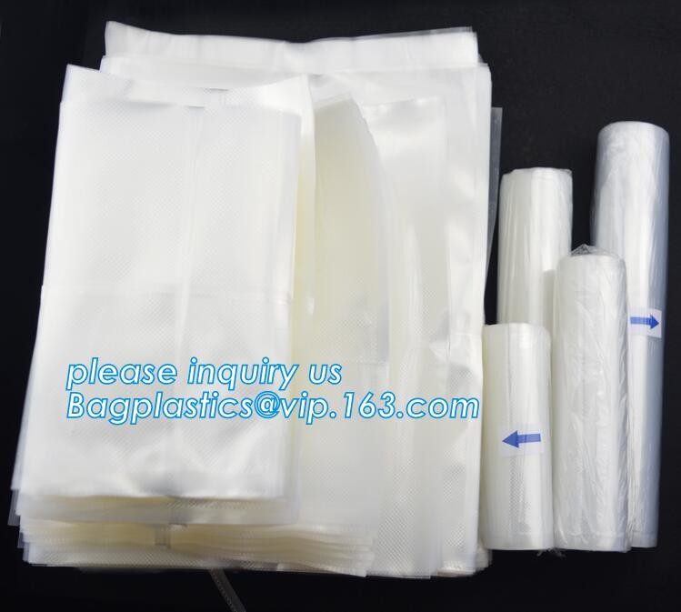 Embossing Resealable Vacuum Food Bags For Household Eco- friendly Texture Vacuum Food Storage Plastic Bag Rolls Moisture