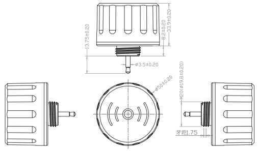 12Vdc PIR Casambi Network Dimmable Sensor With 12m Max Mounting Height For LED Batten