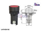 LAY5（XB2）-EA142 red color spring return flat button push button swithes