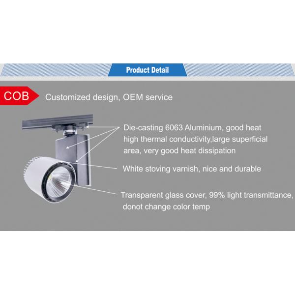 COB 30W LED museum track lighting supply