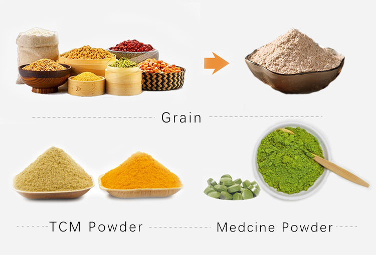 Masala Powder Pulverizer Grinder Machine 15mm Feeding Powder Making Machine
