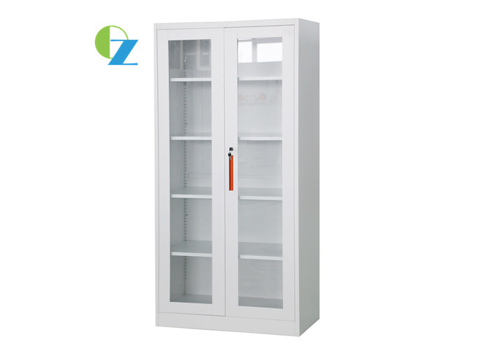China Modern Steel Glass Swing Door Cupboard Powder Coating wholesale