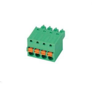 China PA66 Brass Contact Pluggable Terminal Block 7 Mm wholesale