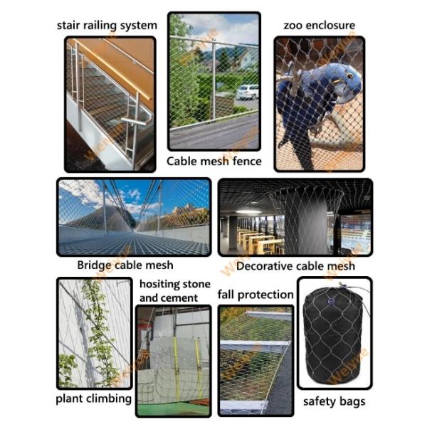 Commercial 304 Stainless Woven Wire Mesh For Architecture Netting
