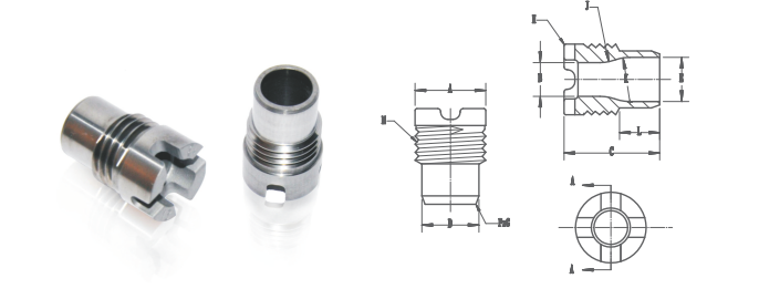 High Quality Tungsten Carbide Thread Nozzle oil drilling bit cross slot teeth