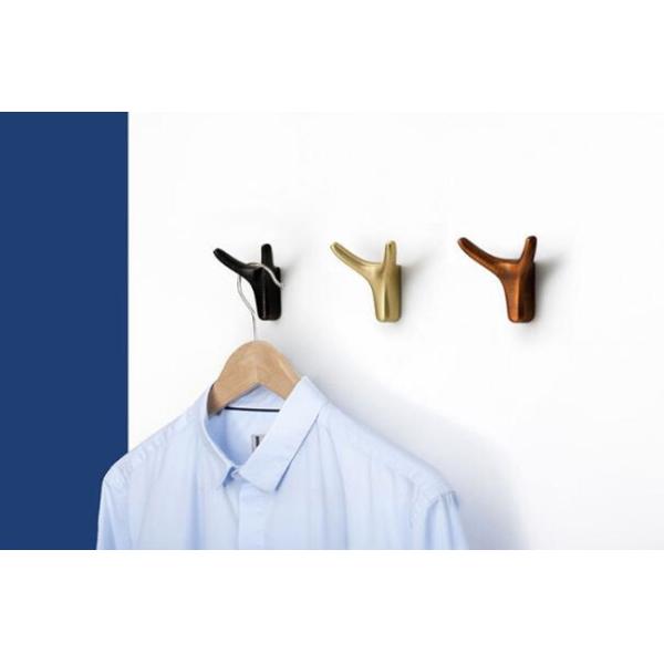 Simple Modern Chrome Cloth Hanging Hooks Wall Mounted Adjustable Hat Holder Zinc Gold Cap Holder