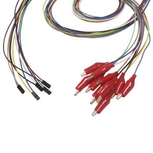 China DuPont 2 Pin Plug Grabber with soft outer shell EEG Electrodes Leadwires Plated gold EEG Lead wire Electrode wholesale