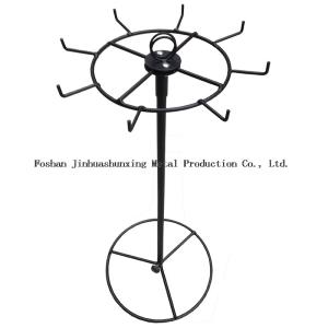 550mm Height 100mm Width Rotating Display Rack With Hooks