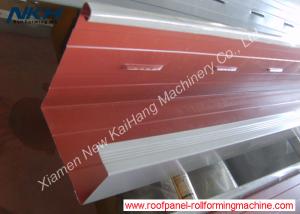 China Australia Water Gutter Roll Forming Machine , Gutter Roll Forming Line With End Cap wholesale