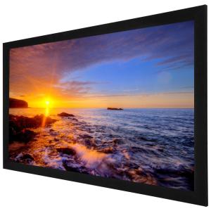 China 120 Inch Fixed Projector Screen , Fixed Frame Projection Screen For Business Presentations wholesale