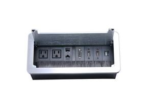China Custom Cable Cubby Box Tabletop Multimedia Connectivity Flip - Open Type wholesale