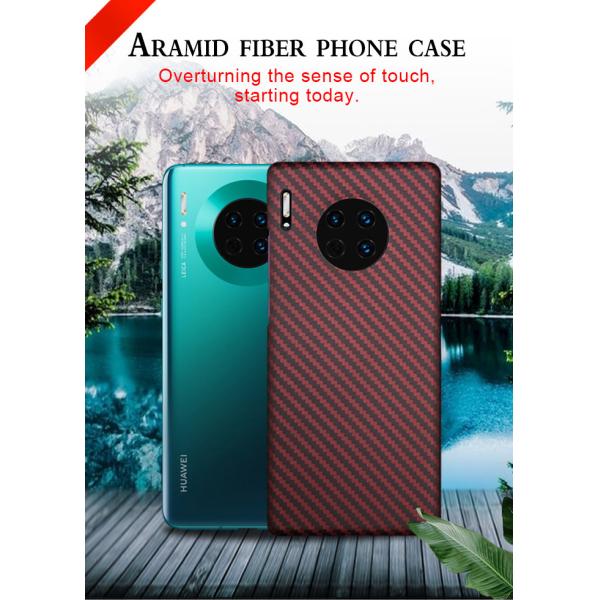 Red And Black Handmade Aramid Phone Case For Huawei Mate 30