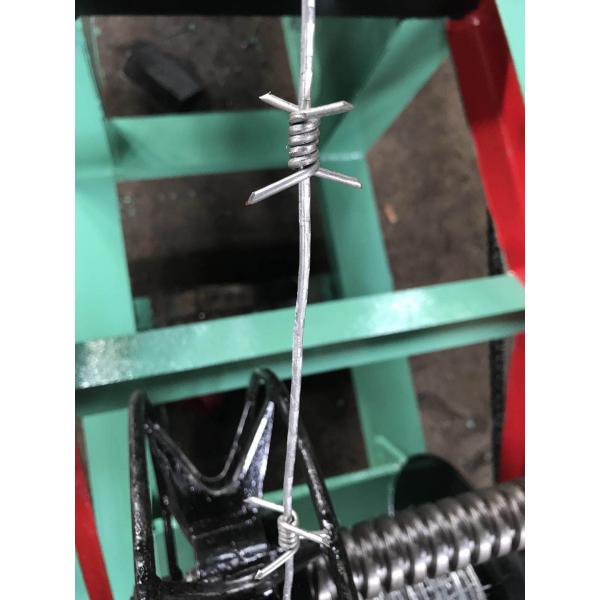 Single Strand Barbed Wire Making Machine , Barbed Wire Fencing Machine For Protection