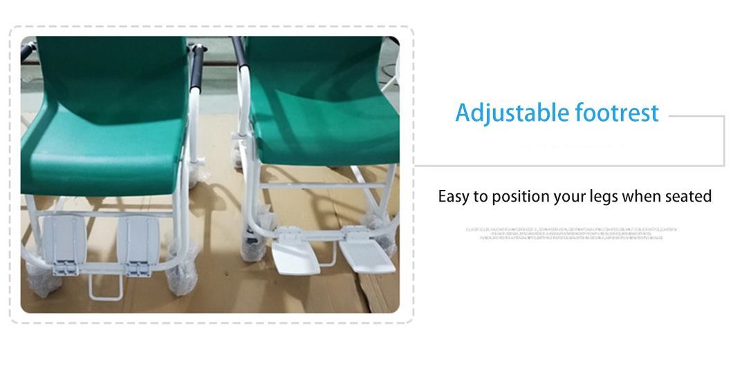 New Design Dialysis Wheelchair Scale Hospital Weighing Scales Green Electronic Wheelchair Scale with Wheel