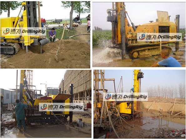 DTH Blasting Construction, DFQ-250 DTH Hammer Hydraulic Bore Well Drilling Machine