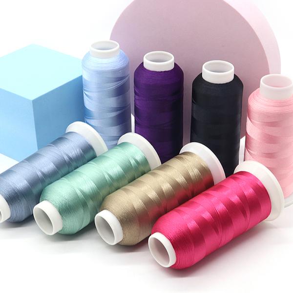 120D Dyed 720 Colors 4000 Yard Polyester Embroidery Thread for Machine Dyed Pattern