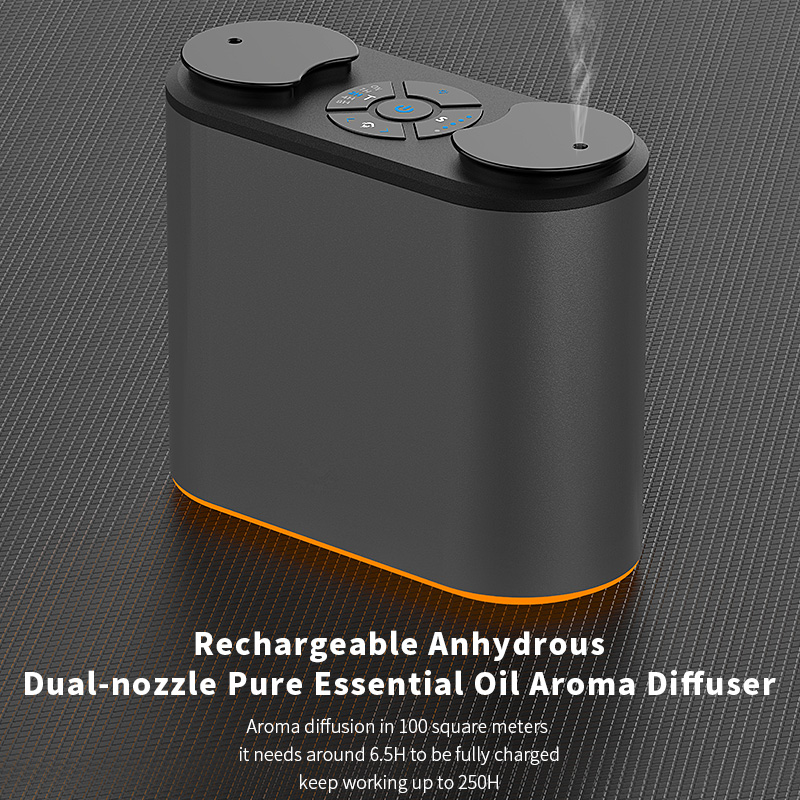 HOMEFISH Rechargeable Pure Aroma Diffuser Waterless Atomizing Diffuser Humidification