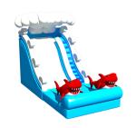 Clown Inflatable Slide With Elephant Theme For Children Fun Park