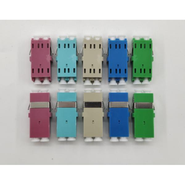 LC/PC to LC/PC OM4 Multimode Flangeless Coupler OM4 Fiber Optic Network Adapter