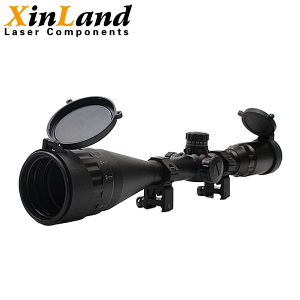 Quality Mil Dot Reticle Laser Rifle Scopes Four Levels Illuminated With Shade Tube for sale