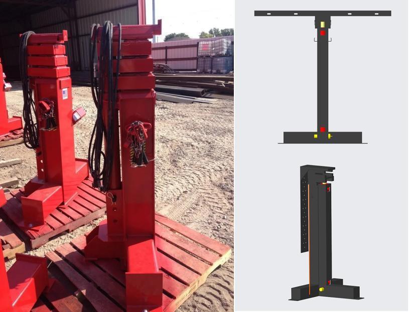 Simple Piston Hydraulic Tank Jacking System 4 for Grain Silo Tank Jacking System