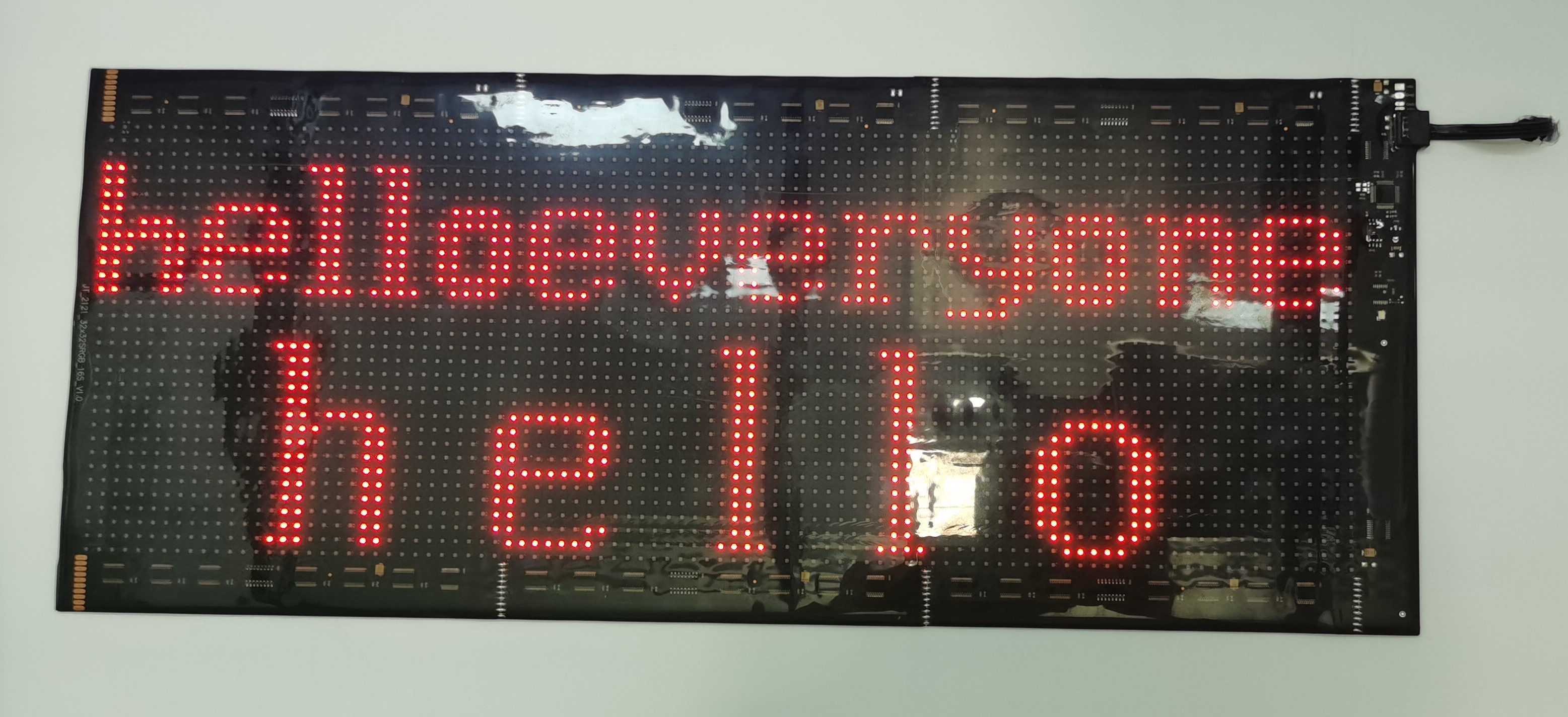 Flexible dispaly for food delivery BOX FPCB Advertise LED Screen FPC Circuit Board Assembly Use For Take-Out Box Advertising UL E477885 IATF16949 GB/T
