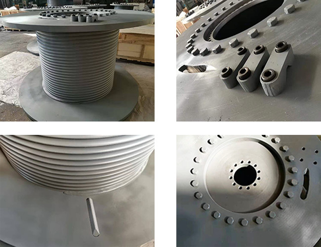 5 Layers 200m Capacity Steel Cable Drum Hydraulic For Assembling Winches