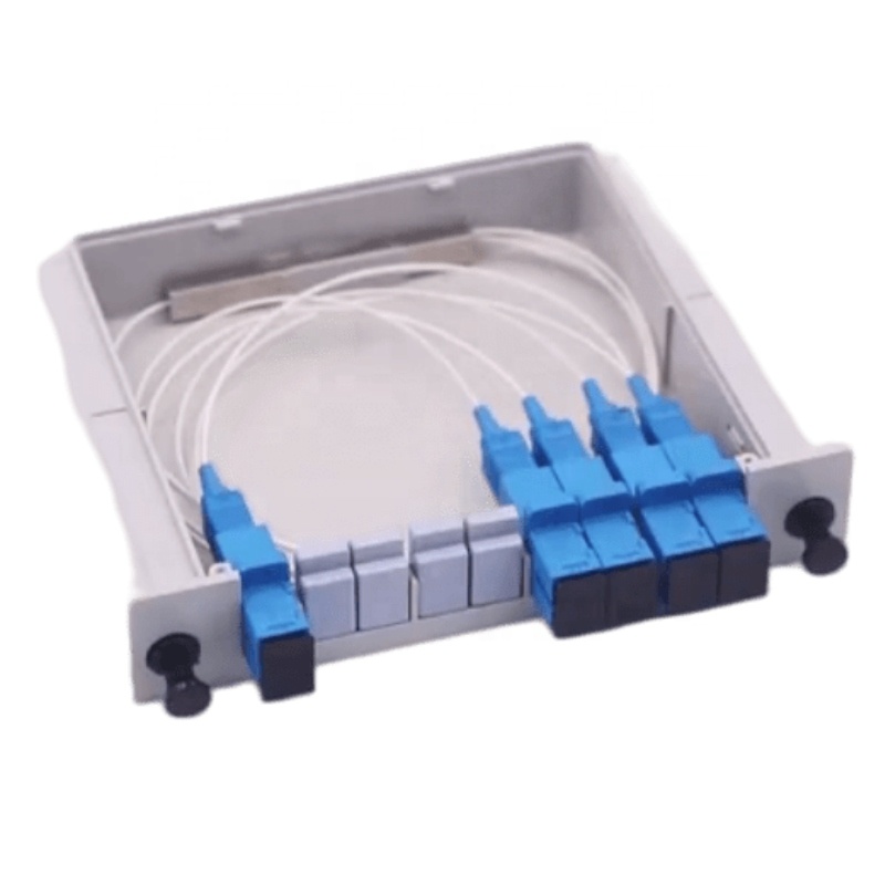 1X5 Single mode Fiber Optic FTTR PLC Splitter Cassette for Upc/APC Endface Connector