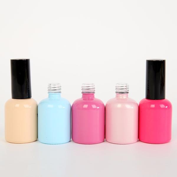 Quality UV Coated Empty Glass Nail Polish Bottles 5ml 10ml 15ml With UV Coated Cap Free Samples for sale