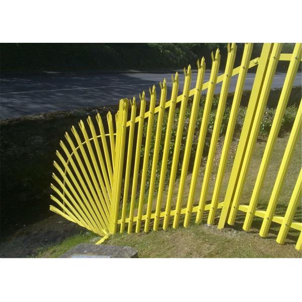 Powder Coated or Galvanized W D Section Palisade Security Fence