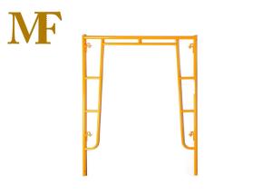 China Heavy Duty Yellow Scaffolding H Frame Construction Mobile Step Portal Q235 on sale