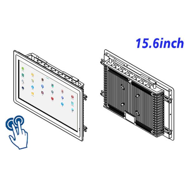 15.6-Inch Compact Android Touch Display for Factory Dashboards and Digital Signage
