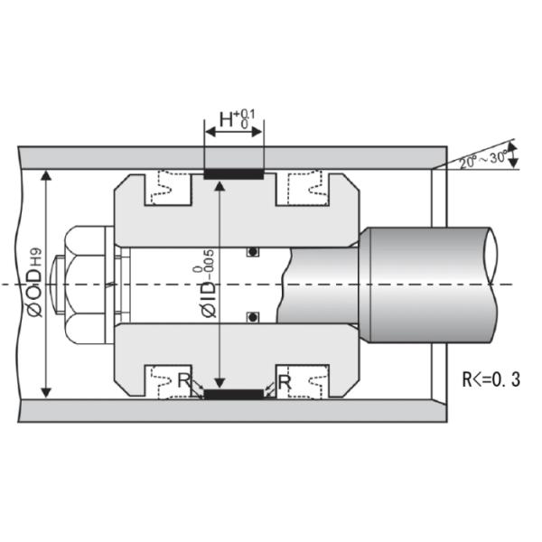 Phenolic Resin Piston And Rod Guide Ring Hydraulic Piston Seals Wear Ring FR Type