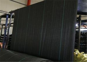 China PP Geotextile Landscape Fabric , Black Color Weed Barrier Mat With UV Treatment wholesale