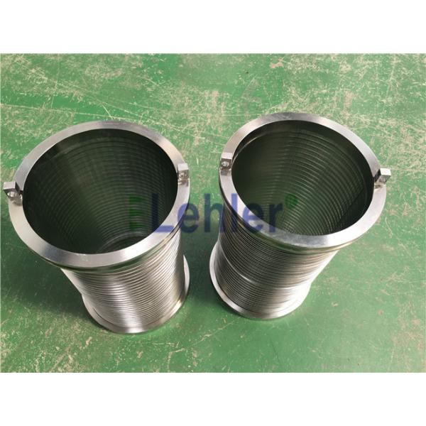 WWE-178 Wedge Wire Filter Elements Long Slit High Flow Rate ISO Certification