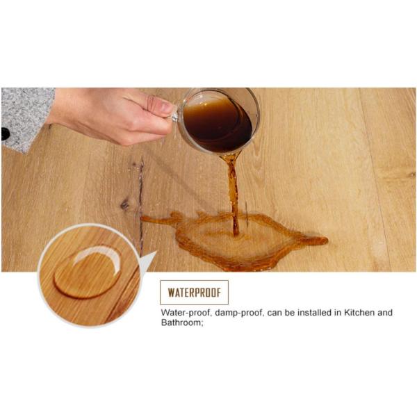 Glue Down Waterproof PVC Plank Flooring Flame Resistance 2.0mm 2.5mm