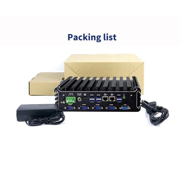 IBOX-3026 Fanless Industrial Mini PC with Quad Core Processor and DC 9V-36V Wide Voltage Input - CE FCC ROHS Certified