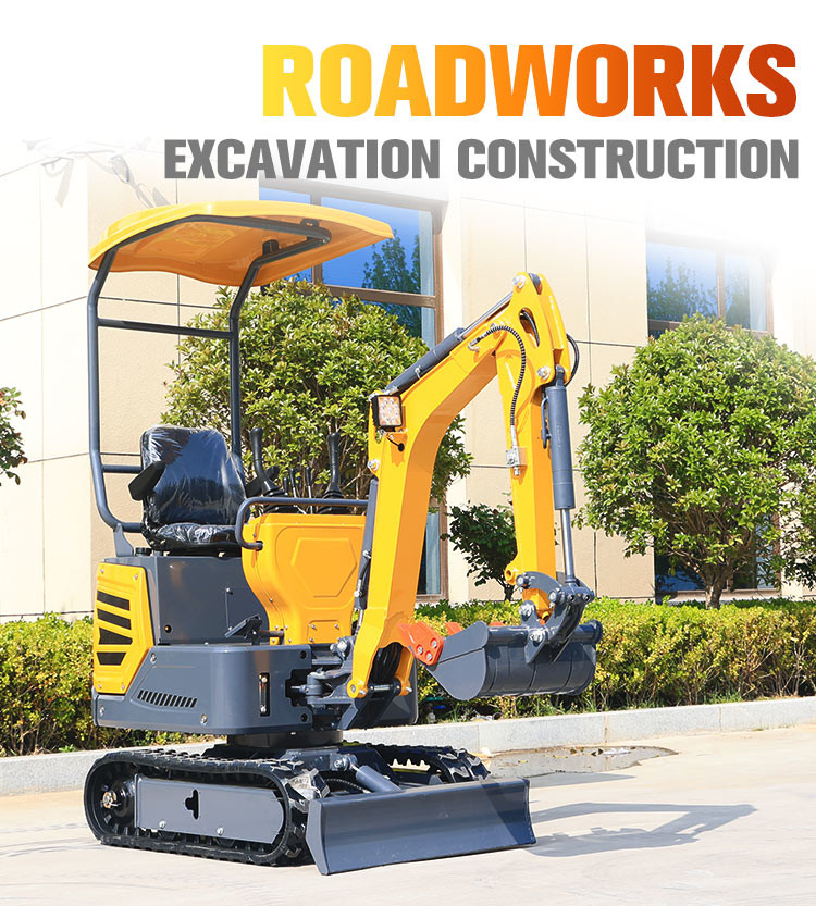Lightweight Mini Crawler Excavator Max. Vertical Digging Depth 1655mm