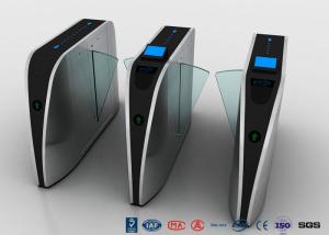 China Optical Controlled Access Flap Turnstile Barrier Gate Standard Electric For Office wholesale