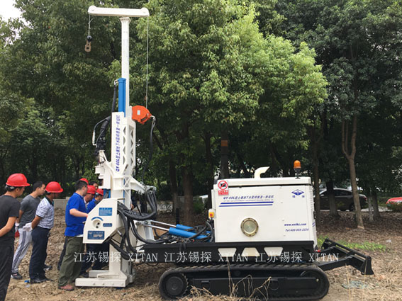 ISO Enviroment Protecting Anchor Drilling Rig , Deep Well Drilling Machine