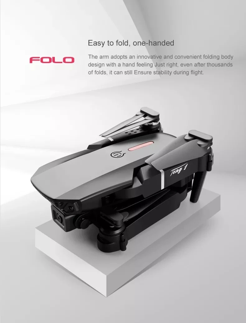 E88 Pro Aerial Drone Remote Controlled Airplane Toy Fixed Height Drones Quadcopter 4k Professional FPV Drone