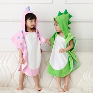 China Cotton Cartoon Cloak Children'S Hooded Bathrobe For Beach wholesale