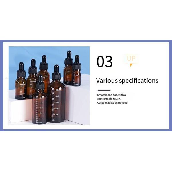 5-100ml essential oil dropper bottle brown glass cosmetics bottle