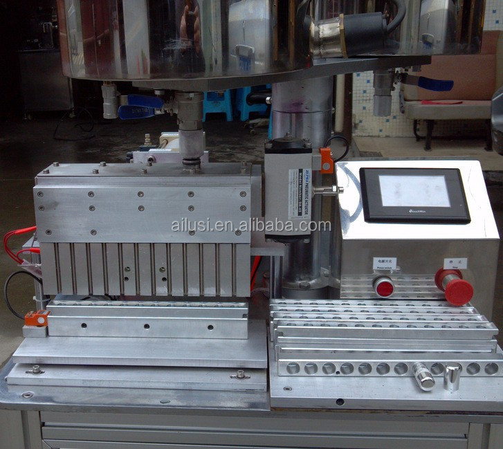 Cosmetic packaging machine small lip gloss eyeliner pencil mixing filling machine with 12 nozzles